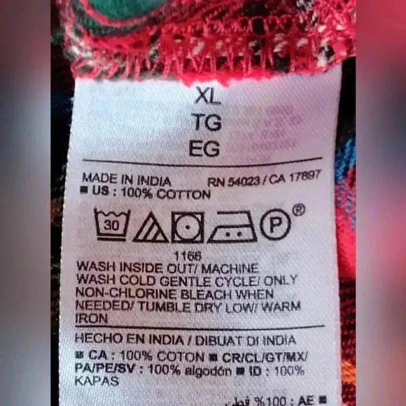 Old Navy Men's Red and Green Tartan Plaid Flannel Matching Pajama Pants | XL - Picture 4 of 4